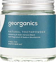 Naturalny proszek do zębów - Georganics English Peppermint Natural Toothpowder — Zdjęcie N5