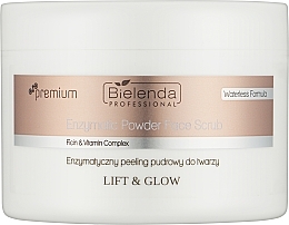 Enzymatyczny peeling pudrowy do twarzy - Bielenda Professional Lift & Glow Enzymatic Powder Face Scrub — Zdjęcie N1