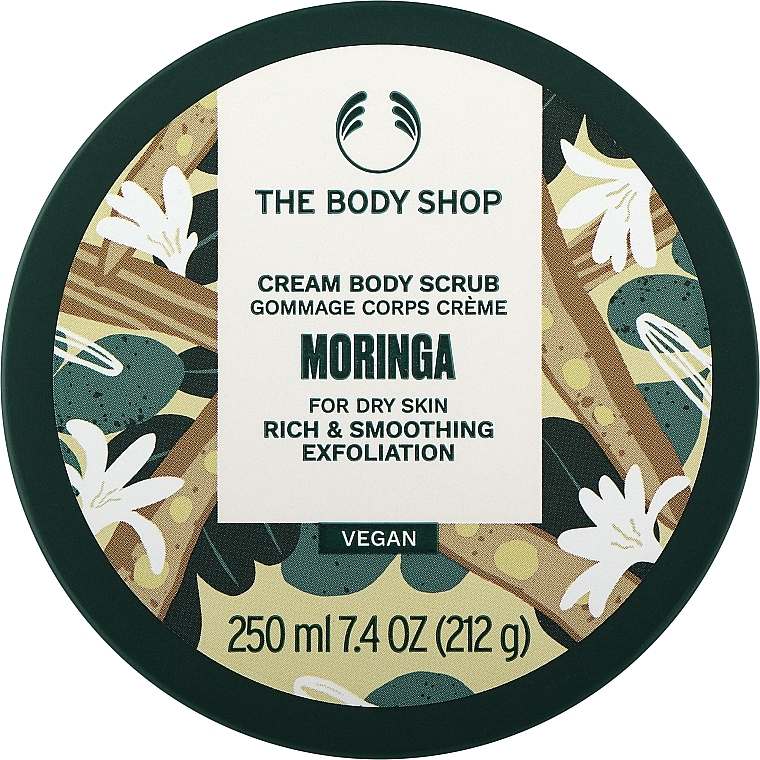 Kremowy peeling do ciała - The Body Shop Vegan Moringa Cream Body Scrub — Zdjęcie N3