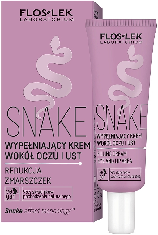 Krem wypełniający do skóry wokół oczu i ust - Floslek Snake — Zdjęcie N1