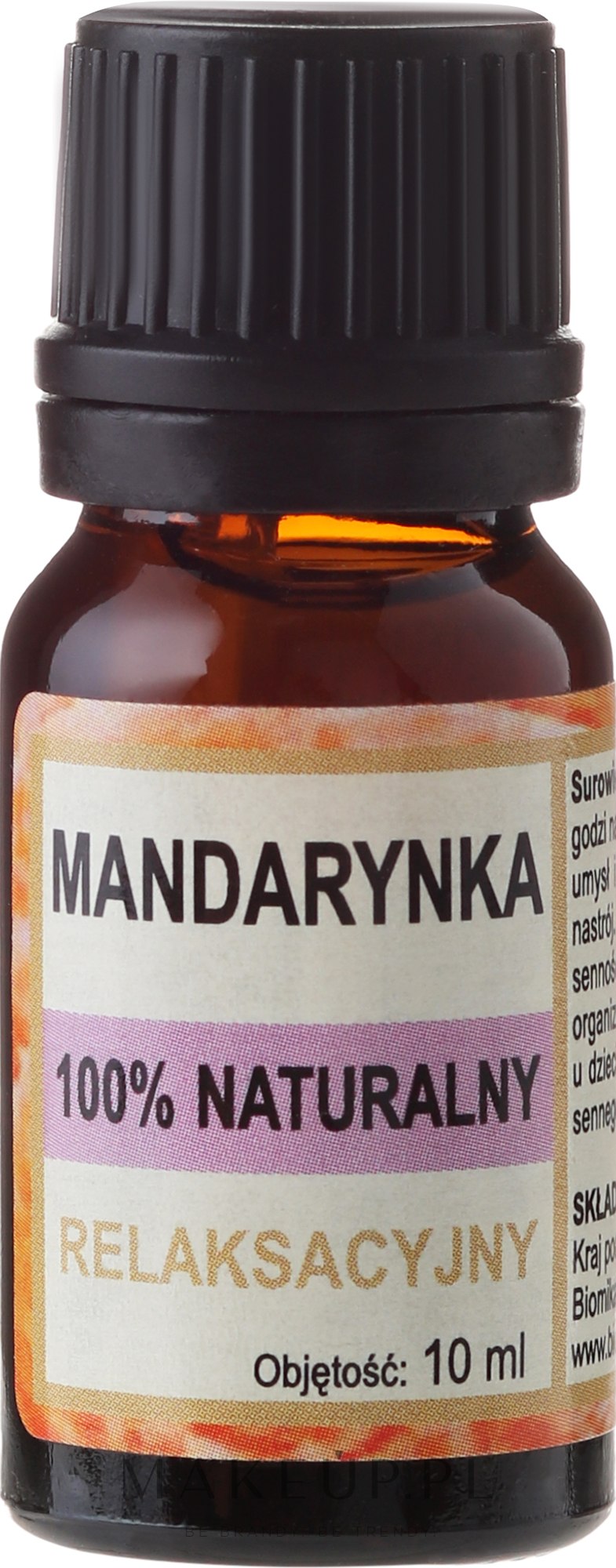 Naturalny olejek mandarynkowy - Biomika — Zdjęcie 10 ml
