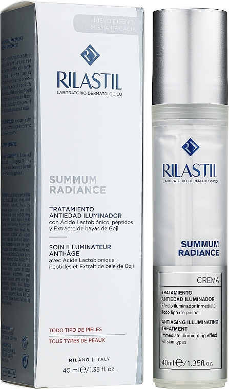 Krem przeciwstarzeniowy rozjaśniający skórę - Rilastil Cumlaude Summum Radiance Cream — Zdjęcie N2