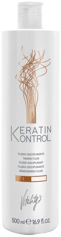Balsam do suchych i zniszczonych włosów nr 1 - Vitality's Keratin Kontrol Taming Fluid — Zdjęcie N1