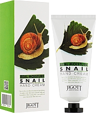 Nawilżający krem do rąk z ekstraktem ze śluzu ślimaka - Jigott Real Moisture Snail Hand Cream — Zdjęcie N2