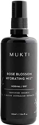 Nawilżający spray do twarzy z wyciągiem z róży - Mukti Organics Rose Blossom Hydrating Mist — Zdjęcie N1
