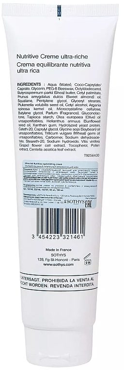Rewitalizujący krem - Sothys Nutritive Replenishing Ultra-Rich Cream (tubka) — Zdjęcie N2