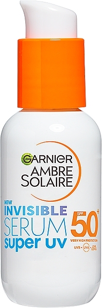 PRZECENA! Serum do twarzy z filtrem przeciwsłonecznym - Garnier Ambre Solaire Invisible Serum Spf50 * — Zdjęcie N1