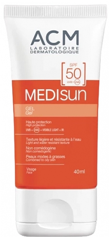 Żel do twarzy SPF 50 - ACM Laboratoires Medisun Gel SPF50 — Zdjęcie N1