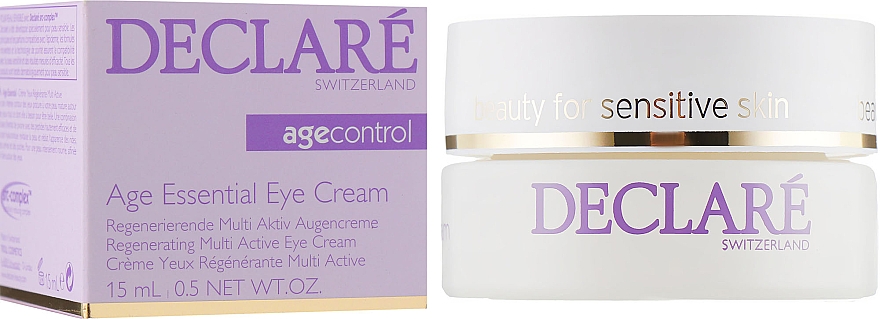 Przeciwzmarszczkowy krem pod oczy z ekstraktem z piwonii - Declare Age Control Age Essential Eye Cream 