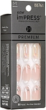 Zestaw sztucznych paznokci z klejem, średniej długości - Kiss imPRESS Premium Press-On Manicure — Zdjęcie N2