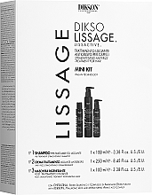 Kup Zestaw do prostowania włosów - Dikson Dikso Lissage Lissactive Mini Kit (shm/100ml + h/cr/250ml + h/mask/100ml)