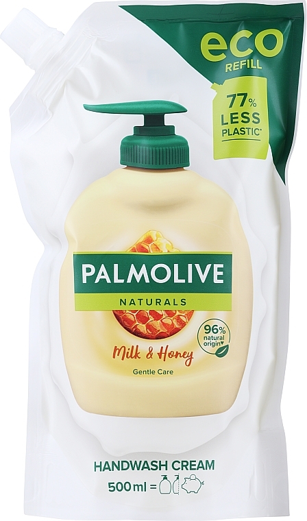 Mydło w płynie do rąk zapas - Palmolive Naturals Milk & Honey — Zdjęcie N3