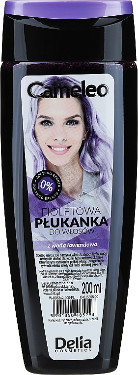 Fioletowa płukanka do włosów - Delia Cosmetics Cameleo