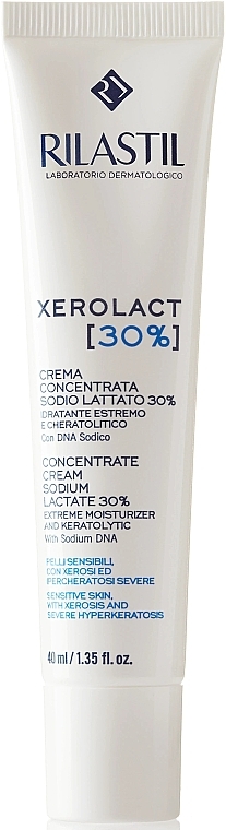 PRZECENA! Skoncentrowany krem naprawczy z 30% mleczanem sodu - Rilastil Xerolact 30% Cream Sodium Lactate * — Zdjęcie N1