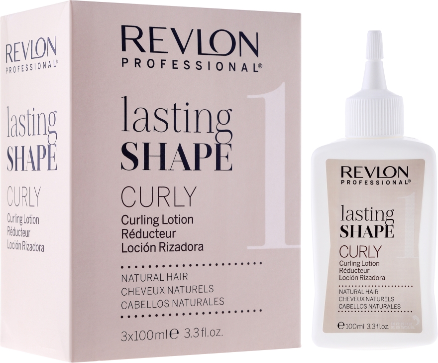 Zestaw do trwałej ondulacji włosów naturalnych - Revlon Professional Lasting Shape Curly 1 (lot / 3 x 100 ml) — Zdjęcie N1