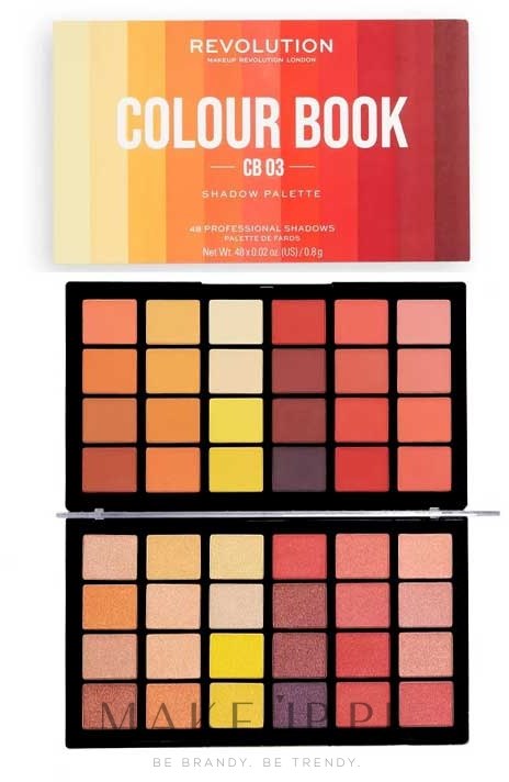 Paleta cieni do powiek, 48 odcieni - Makeup Revolution Colour Book Shadow Palette — Zdjęcie CB03