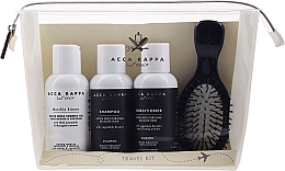 Kup Zestaw podróżny - Acca Kappa White Moss (sh/100ml + sh/gel/100ml cond/100ml + brush + pounch)