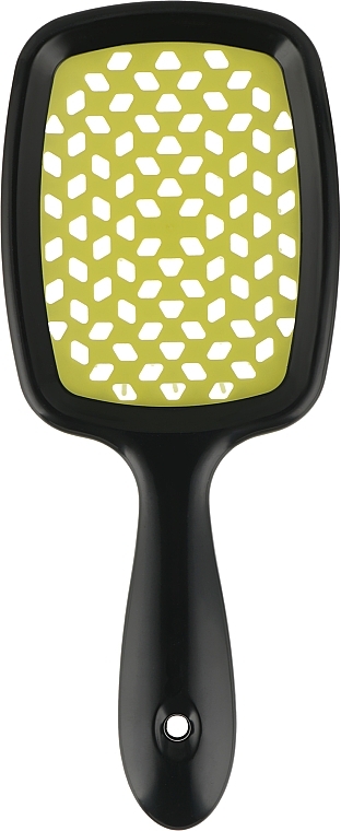 Szczotka do włosów, czarna z zielonymi zębami - Kodi Professional Soft Touch Hairbrush — Zdjęcie N2