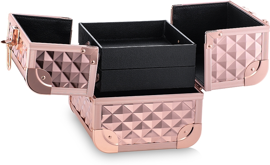 Kasetka kosmetyczna - Inglot Makeup Case Diamond Mini Rose Gold MB152M K107 4 — Zdjęcie N2
