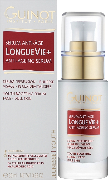 Przeciwstarzeniowe serum do twarzy - Guinot Longue Vie + Anti-Ageing Serum  — Zdjęcie N2