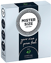 Prezerwatywy lateksowe, rozm. 47, 3 szt. - Mister Size Extra Fine Condoms — Zdjęcie N1