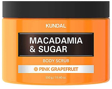 Peeling do ciała Różowy grejpfrut - Kundal Macadamia&Sugar Body Scrub Pink Grapefruit — Zdjęcie N1