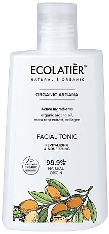 Tonik do twarzy Odbudowa i odżywienie - Ecolatier Organic Argana Revitalizing And Nourishing Facial Tonik — Zdjęcie N2