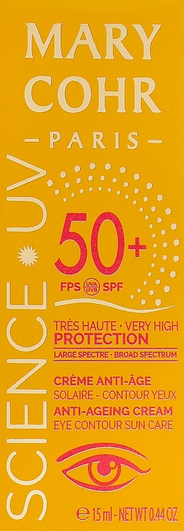 Krem przeciwsłoneczny do okolic oczu SPF 50 - Mary Cohr SPF 50 Eye Contour — Zdjęcie N1