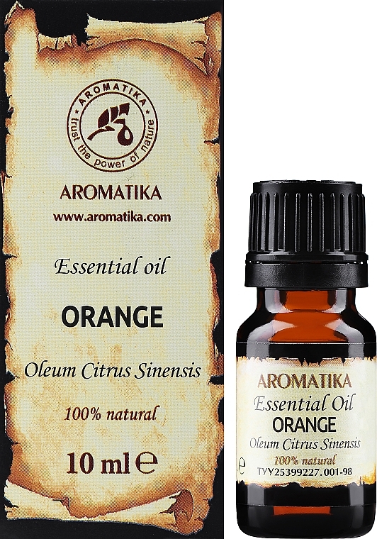 100% naturalny olejek eteryczny Pomarańcza - Aromatika Orange Essential Oil — Zdjęcie N2