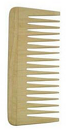 Grzebień do afro z drewna kauczukowego, 13,5 cm - Golddachs  — Zdjęcie N1