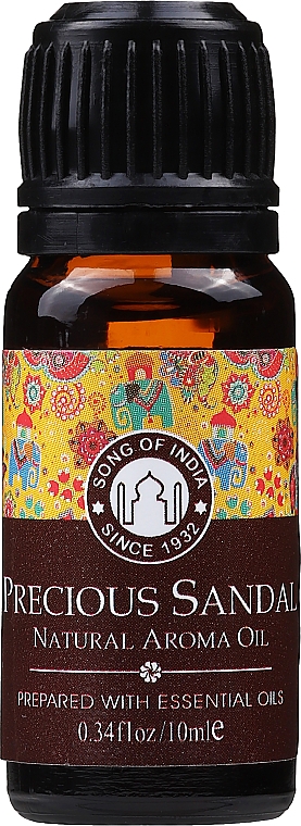 Olejek zapachowy z olejkami eterycznymi Drzewo sandałowe - Song of India Natural Aroma Oil Precious Sandal — Zdjęcie N1