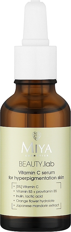 Serum do twarzy z witaminą C - Miya Cosmetics Beauty Lab Serum With Vitamin C