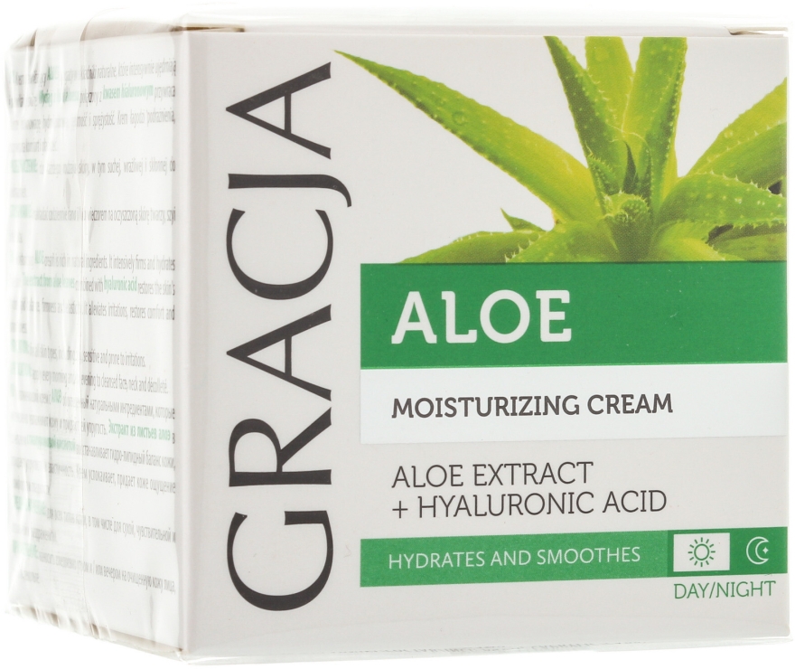 PREZENT! Nawilżający krem na dzień i na noc Aloes - Gracja Aloe Moisturizing Face Cream — Zdjęcie N2