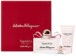 Kup Salvatore Ferragamo Signorina - Zestaw (edp 100 ml + edp 5 ml + b/lot 50 ml)