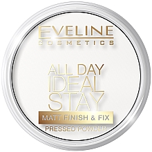 Kup Matujący puder mineralny z jedwabiem - Eveline Cosmetics All Day Ideal Stay 