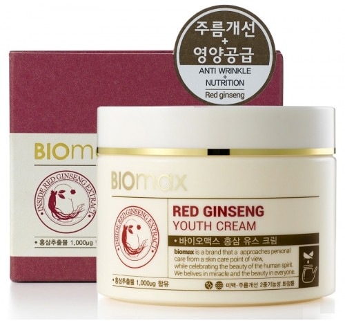 Krem odmładzający z ekstraktem z czerwonego żeń-szenia - Welcos Biomax Red Ginseng Youth Cream