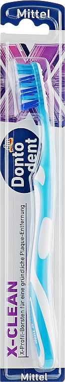 Szczoteczka do zębów X-Clean, niebieska - Dontodent X-Clean — Zdjęcie N1