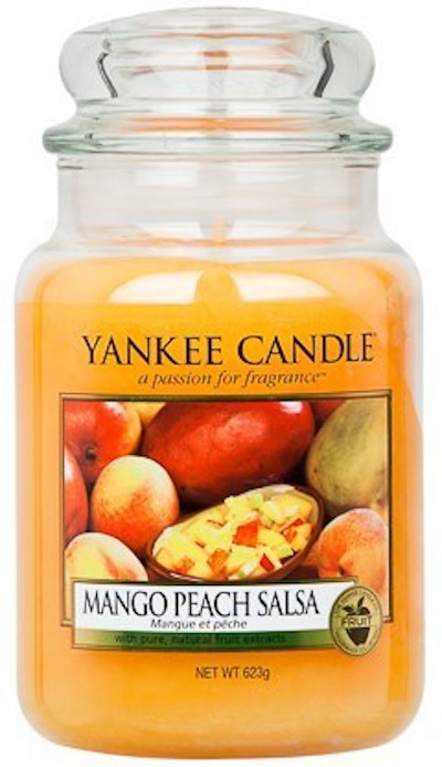 Świeca zapachowa w słoiku - Yankee Candle Mango Peach Salsa — Zdjęcie N1