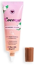 Bronzer do twarzy - I Heart Revolution Coconut Bronze Tinted Glow Drops — Zdjęcie N2