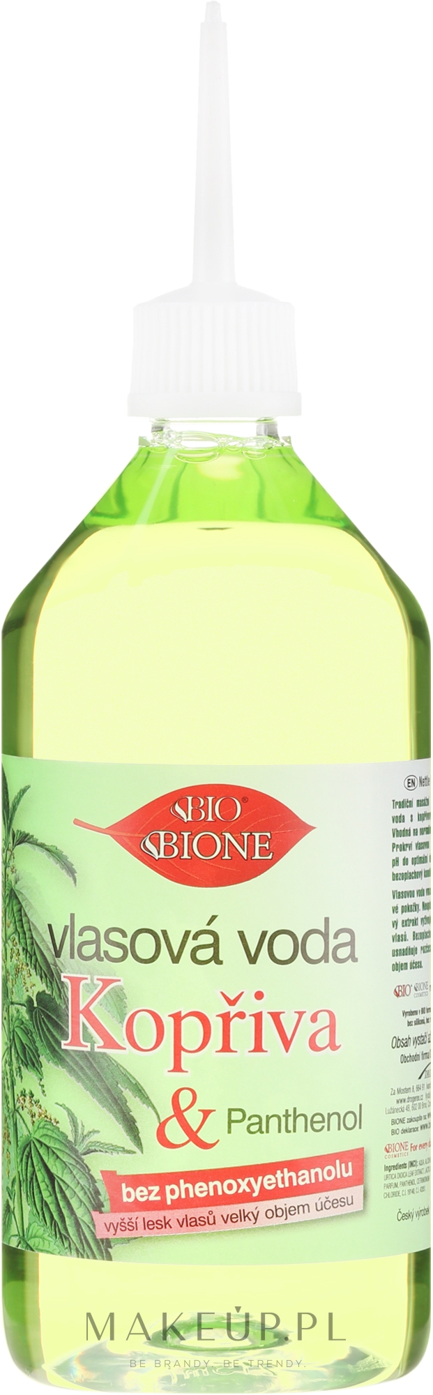Pokrzywowa woda do włosów - Bione Cosmetics Nettle Hair Water — Zdjęcie 215 ml