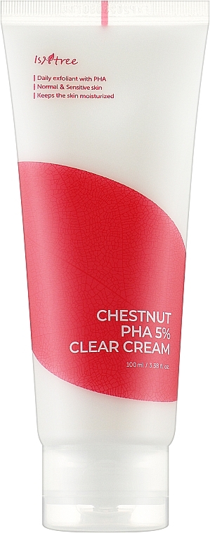 Krem złuszczający do twarzy z kwasem PHA - IsNtree Chestnut PHA 5% Clear Cream — Zdjęcie N1