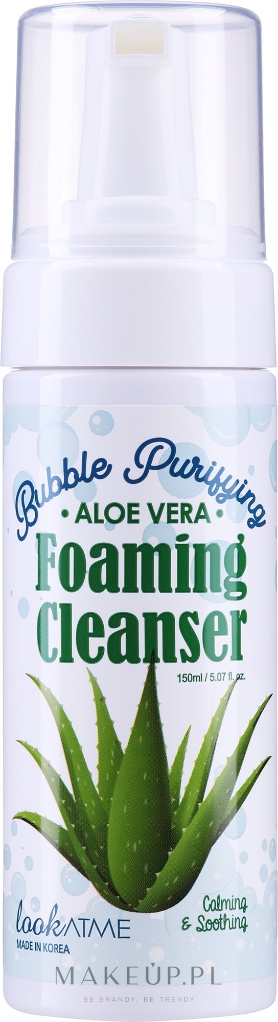 Pianka do mycia twarzy z ekstraktem z aloesu - Look At Me Bubble Purifying Foaming Facial Cleanser Aloe Vera — Zdjęcie 150 ml