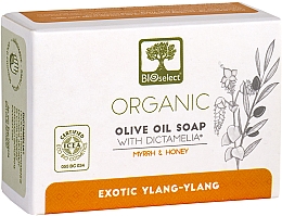 Kup Naturalne mydło oliwkowe z mirrą i miodem - BIOselect Pure Olive Oil Soap Myrrh & Honey