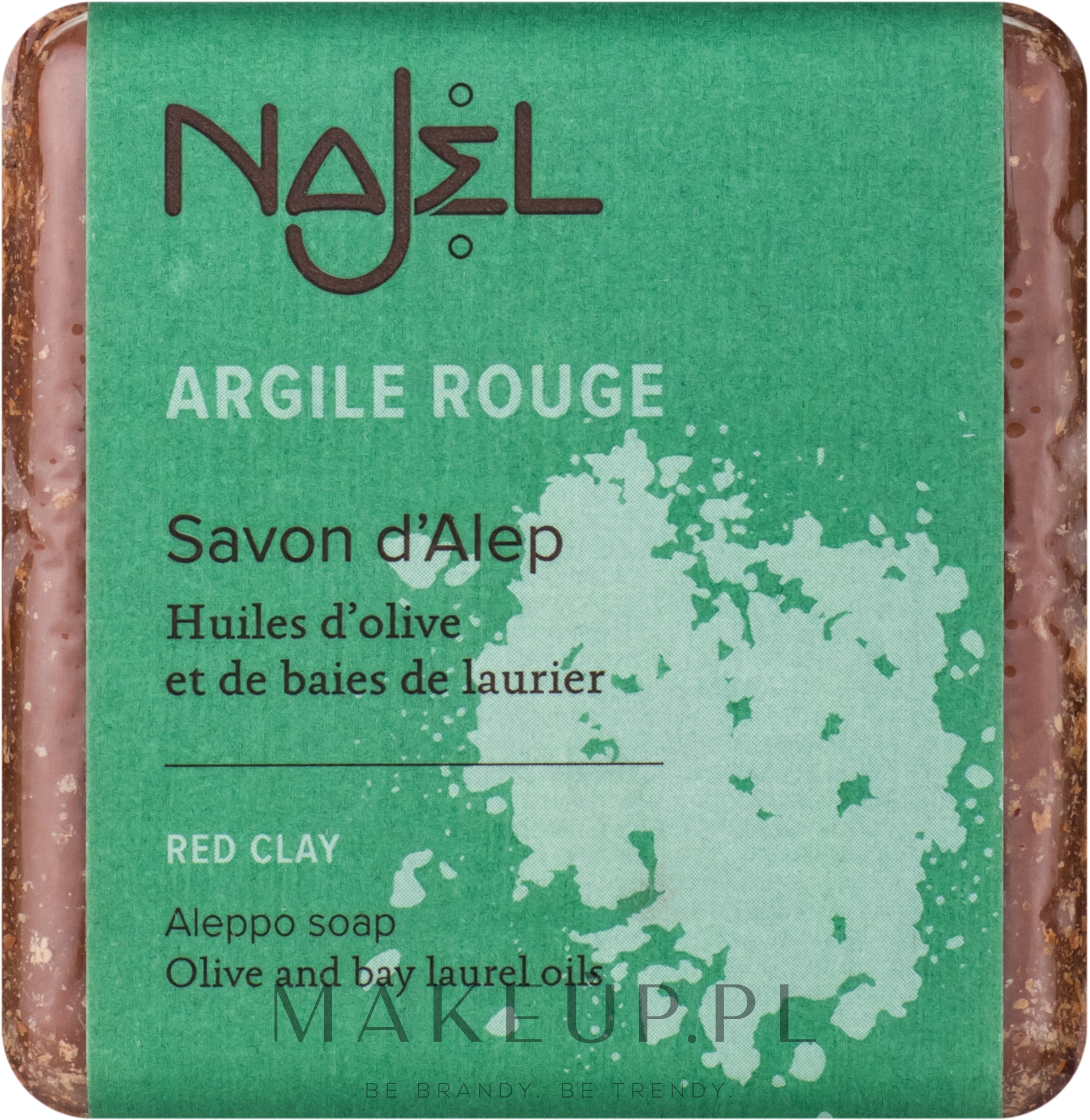 Mydło aleppo z glinką czerwoną - Najel Aleppo Soap With Red Clay — Zdjęcie 100 g