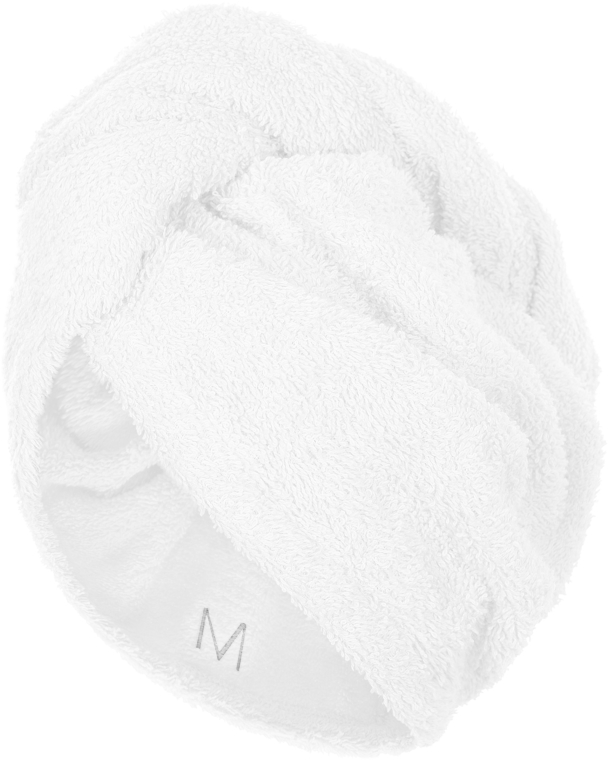 Biały ręcznik-turban do włosów (68 x 26 cm) - Makeup — фото N1