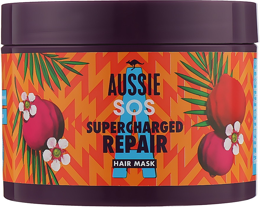 Naprawcza maska do włosów - Aussie SOS Supercharged Repair Hair Mask — Zdjęcie N1