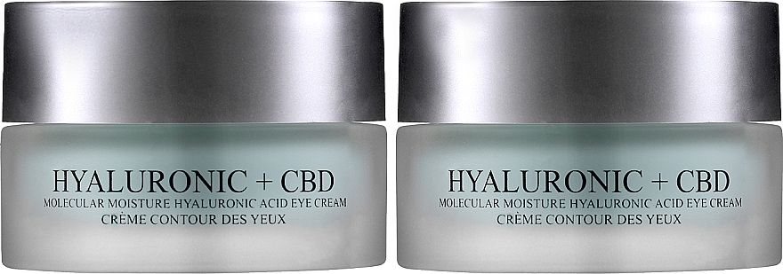 Zestaw - London Botanical Laboratories Hyaluronic acid+CBD Molecular Moisture Surge Eye Cream (cr/20ml + cr/20ml) — Zdjęcie N1