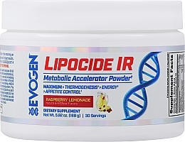 Kup Suplement diety przyspieszający spalanie tłuszczu „Lemoniada malinowa” - Evogen Lipocide IR Raspberry Lemonade Metabolic Accelerator Powder