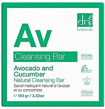 Kup Mydło - Dr. Botanicals Avocado y Cucumber Natural Cleansing Bar