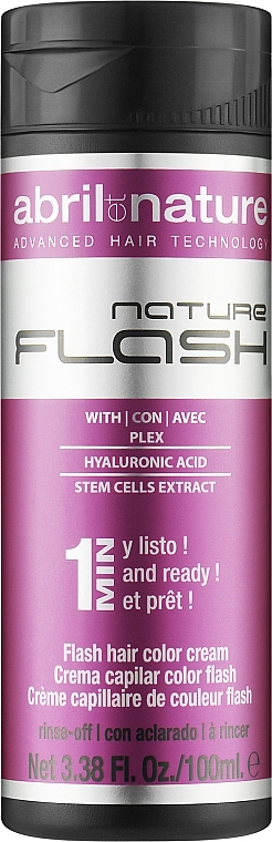 Maska do włosów z pigmentem - Abril et Nature Nature Flash Hair Color Cream